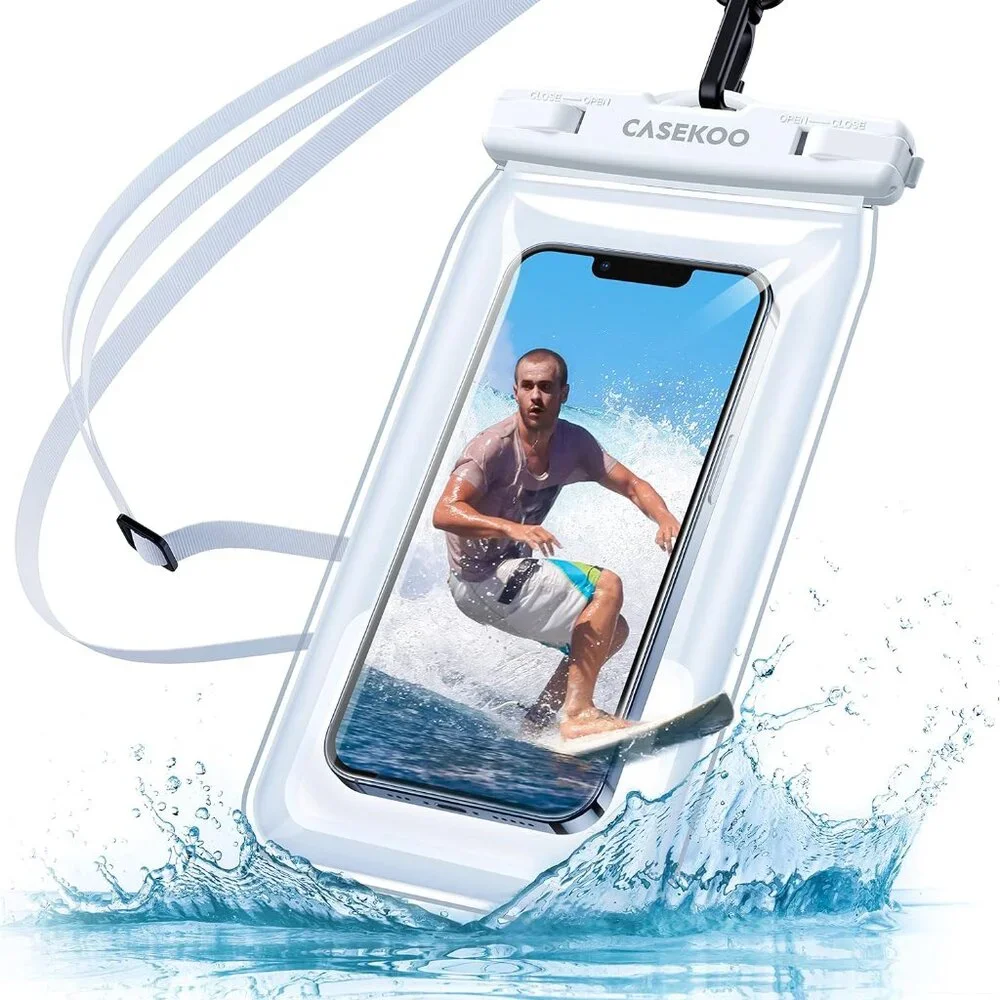 Floating 115 FT Waterproof Phone Pouch, Ultra Large Back Air Bag, Phones 7 Inch